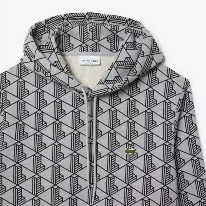 Sudadera con capucha de felpa Monogram para hombre