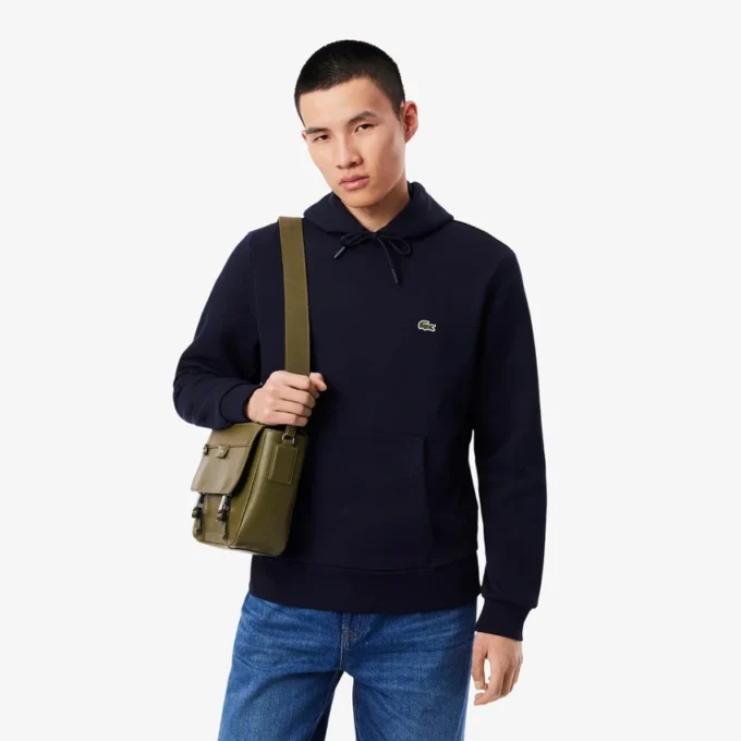 Sudadera con capucha de felpa para hombre