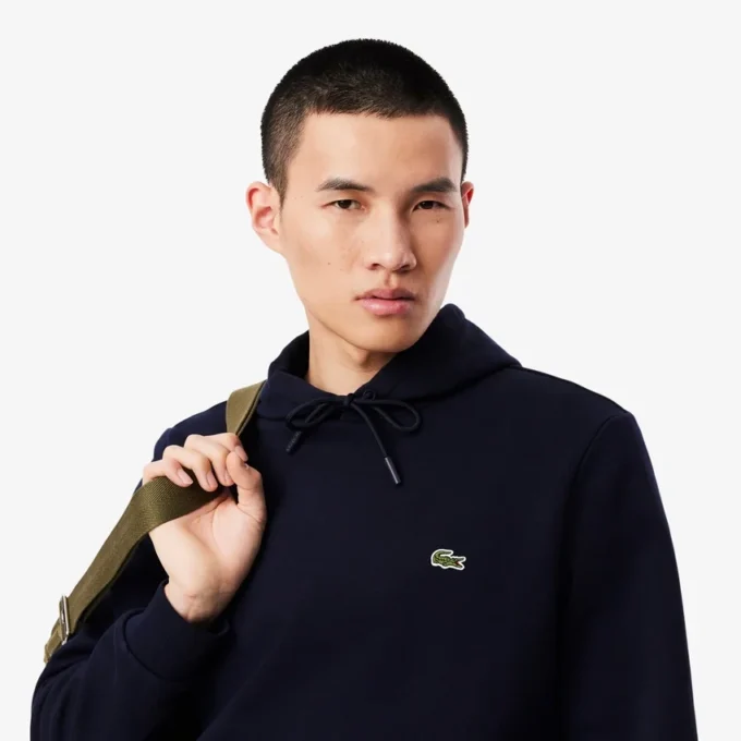 Sudadera con capucha de felpa para hombre