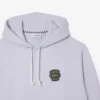 Sudadera con capucha de forro polar de corte holgado para hombre