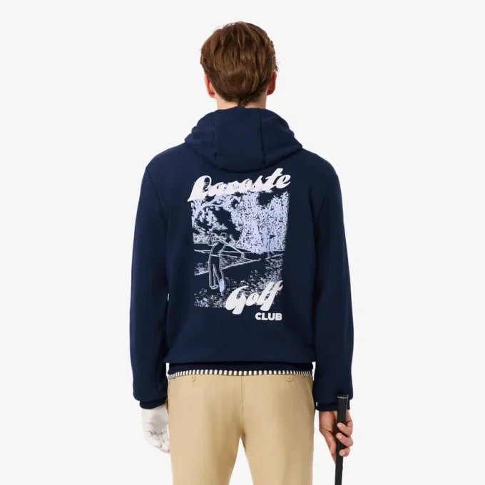 Sudadera con capucha de Golf de felpa estampada para hombre