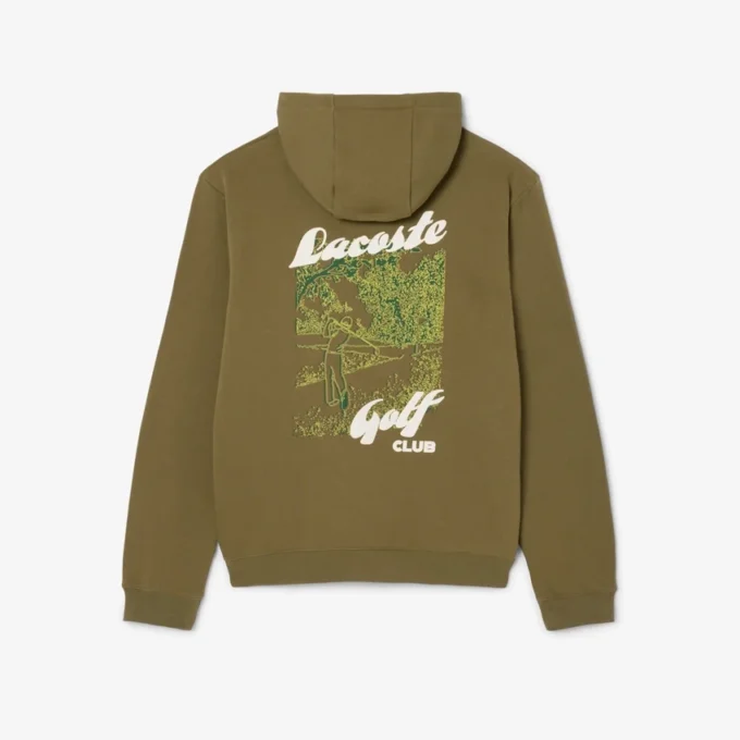 Sudadera con capucha de Golf de felpa estampada para hombre