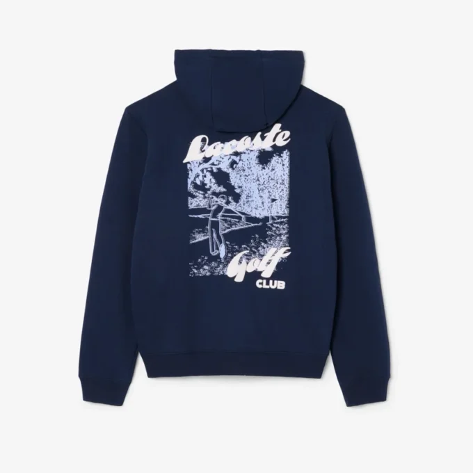 Sudadera con capucha de Golf de felpa estampada para hombre