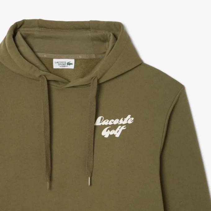 Sudadera con capucha de Golf de felpa estampada para hombre