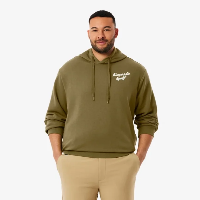 Sudadera con capucha de Golf de felpa estampada para hombre