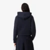 Sudadera con capucha de piqué de corte holgado para mujer