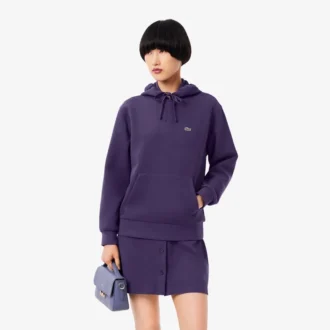 Sudadera con capucha de piqué para mujer