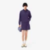 Sudadera con capucha de piqué para mujer