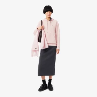 Sudadera con capucha de piqué para mujer