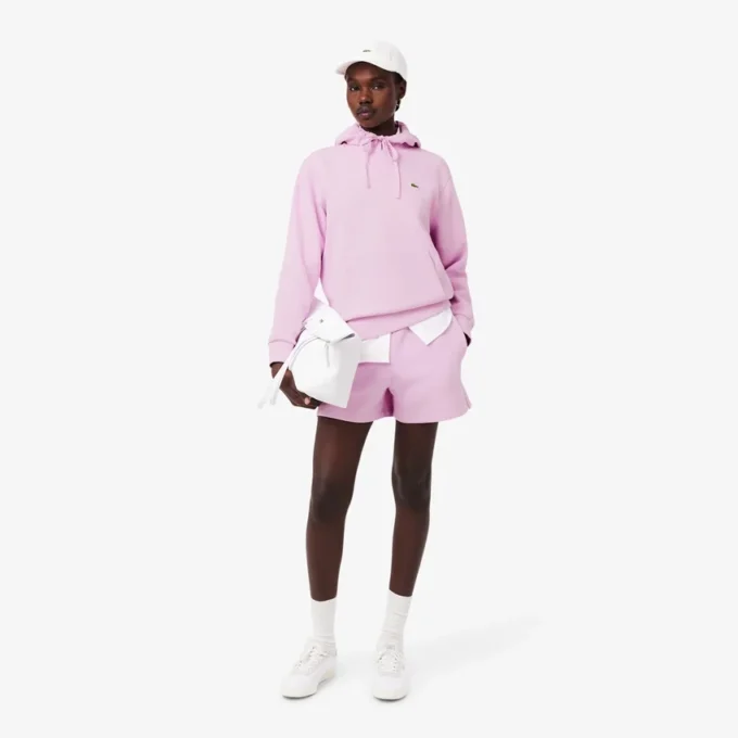 Sudadera con capucha de piqué para mujer