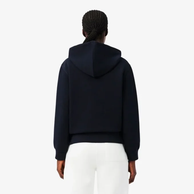Sudadera con capucha de piqué para mujer