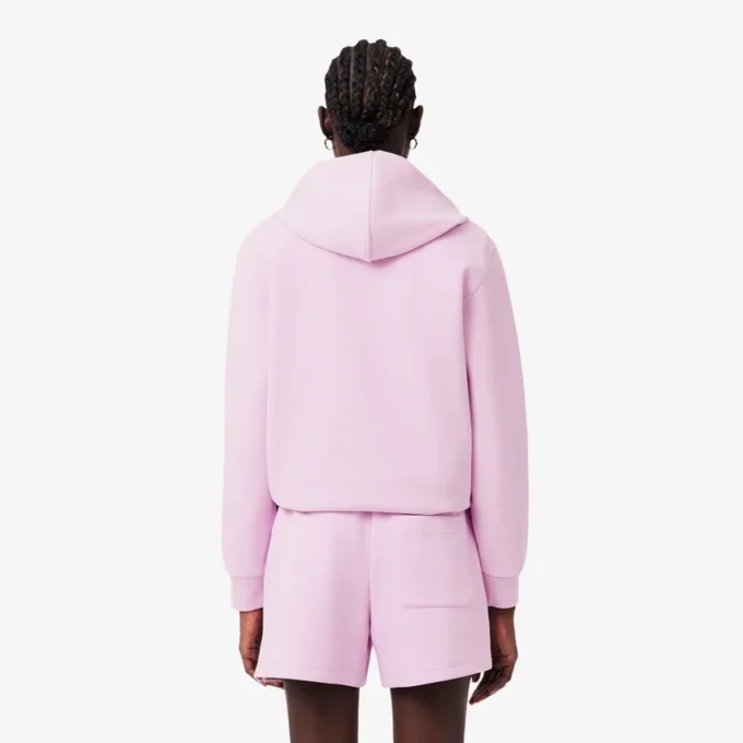 Sudadera con capucha de piqué para mujer