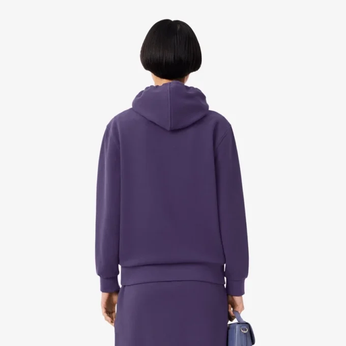 Sudadera con capucha de piqué para mujer