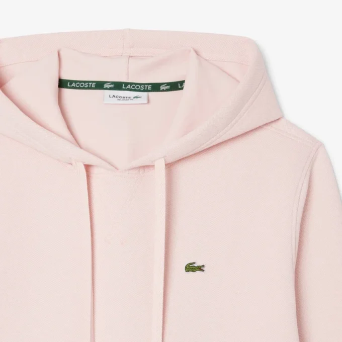 Sudadera con capucha de piqué para mujer