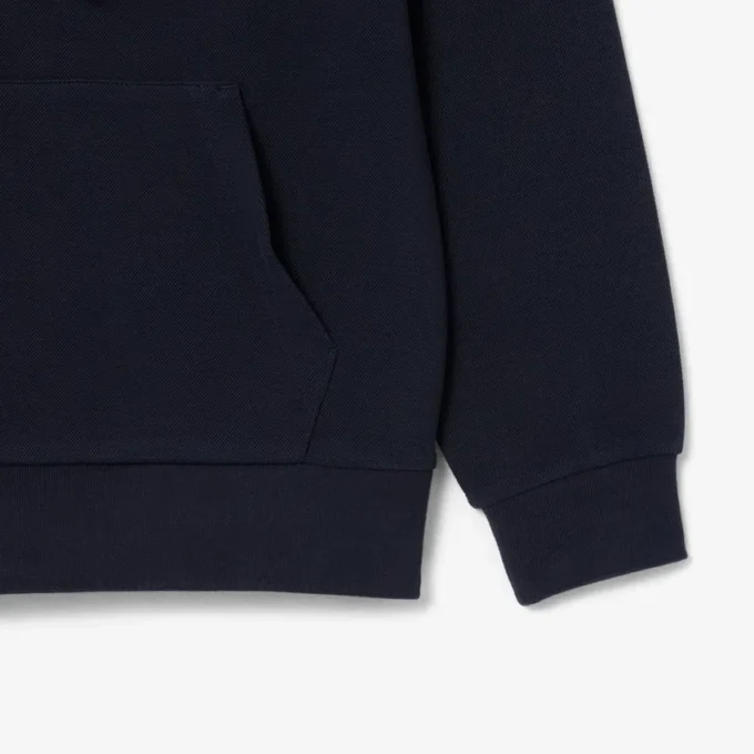 Sudadera con capucha de piqué para mujer