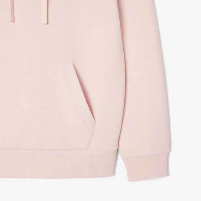 Sudadera con capucha de piqué para mujer