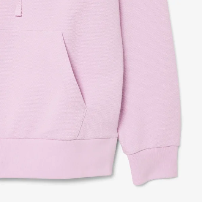 Sudadera con capucha de piqué para mujer