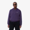 Sudadera con capucha de piqué para mujer