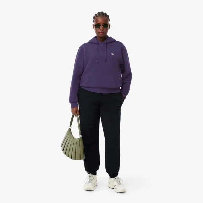Sudadera con capucha de piqué para mujer