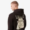 Sudadera con capucha estampada de corte holgado