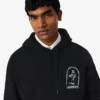 Sudadera con capucha estampada de corte holgado