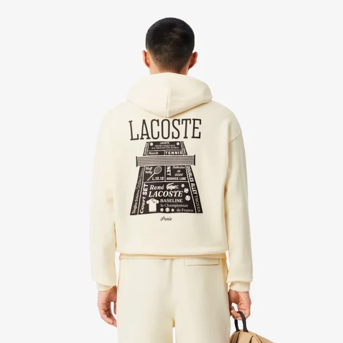 Sudadera con capucha estampada de corte holgado