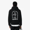 Sudadera con capucha estampada de corte holgado