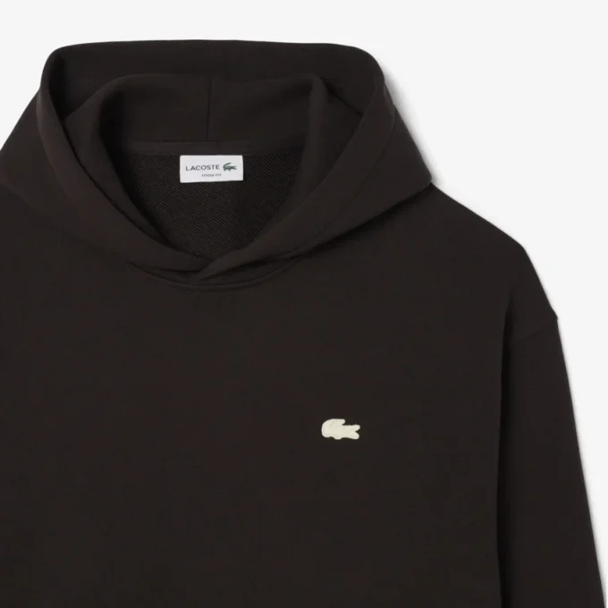 Sudadera con capucha estampada de corte holgado