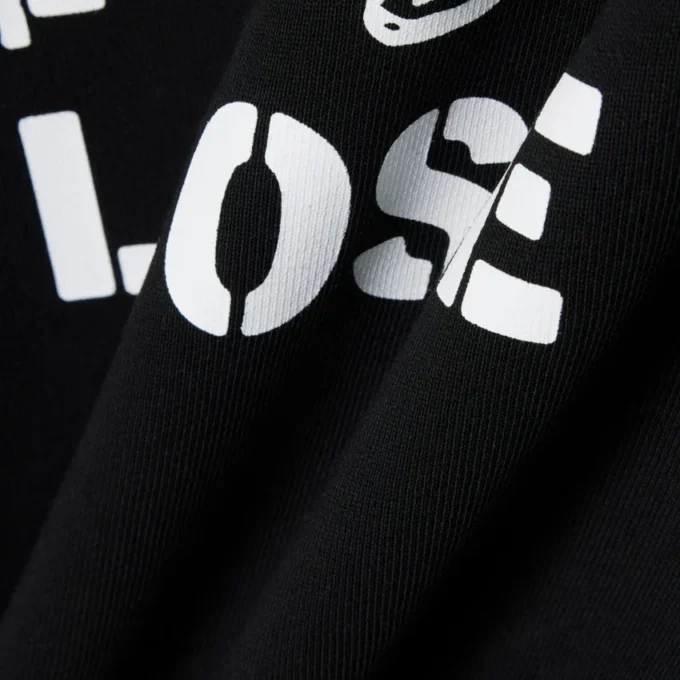 Sudadera con capucha estampada de corte holgado
