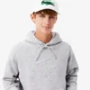 Sudadera con capucha estampada de corte holgado para hombre