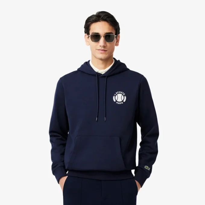 Sudadera con capucha estampada de Tenis para hombre