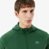 Sudadera con capucha y cremallera de deporte elástica