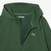 Sudadera con capucha y cremallera de deporte elástica