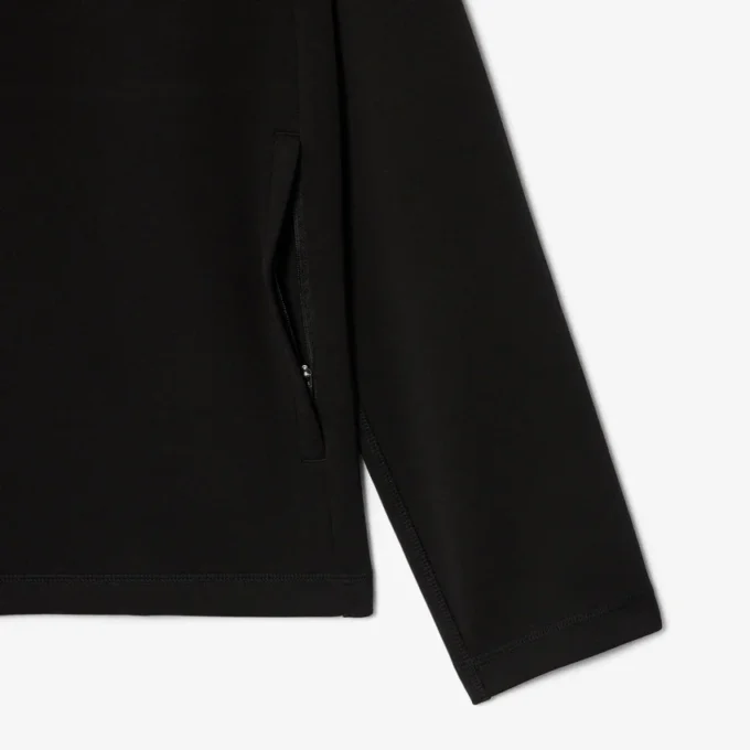 Sudadera con capucha y cremallera de deporte elástica
