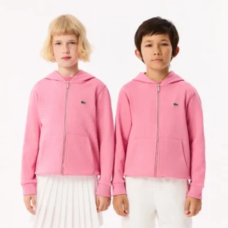 Sudadera con capucha y cremallera de forro polar para niño
