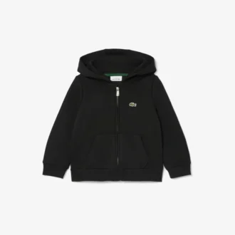 Sudadera con capucha y cremallera de forro polar para niño