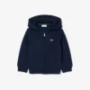 Sudadera con capucha y cremallera de forro polar para niño