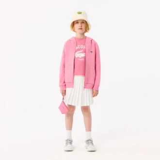 Sudadera con capucha y cremallera de forro polar para niño