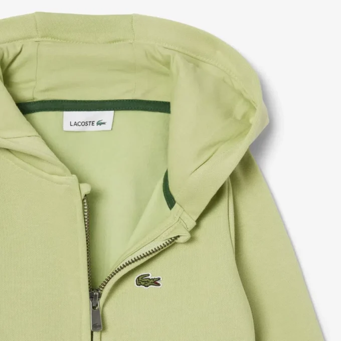 Sudadera con capucha y cremallera de forro polar para niño