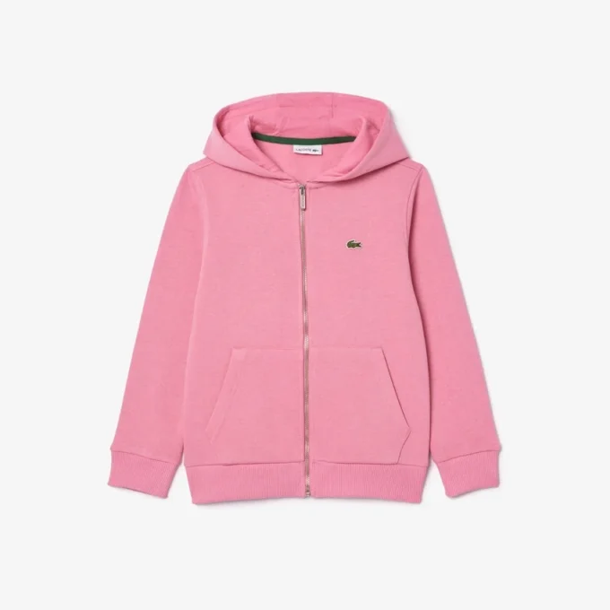 Sudadera con capucha y cremallera de forro polar para niño