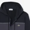 Sudadera con capucha y cremallera en bloques de color