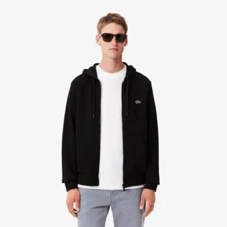 Sudadera con capucha y cremallera para hombre