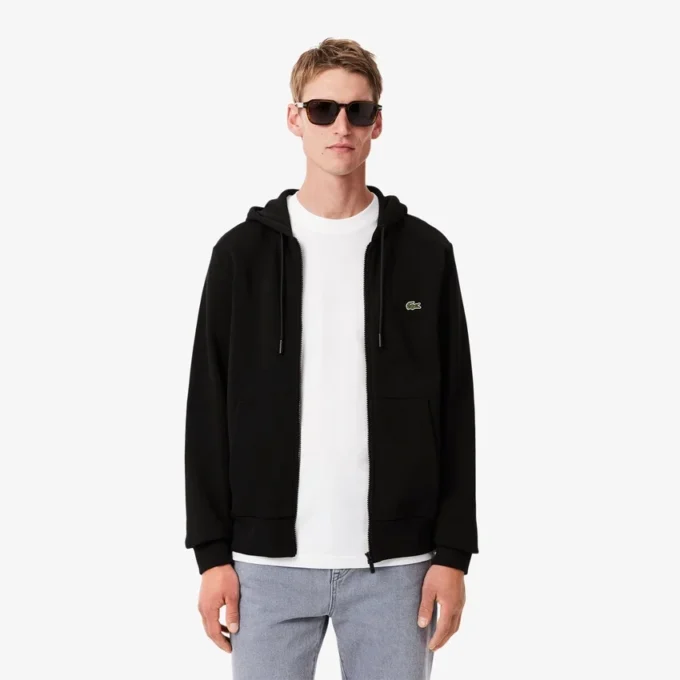 Sudadera con capucha y cremallera para hombre