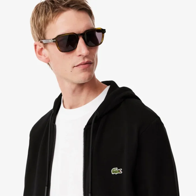 Sudadera con capucha y cremallera para hombre