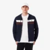 Sudadera con capucha y cremallera para hombre en bloques de color