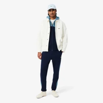 Sudadera con capucha y cremallera para hombre en bloques de color