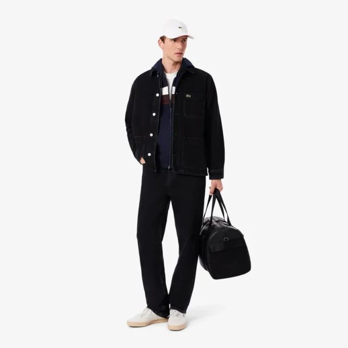 Sudadera con capucha y cremallera para hombre en bloques de color