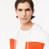 Sudadera con capucha y cremallera para hombre en bloques de color