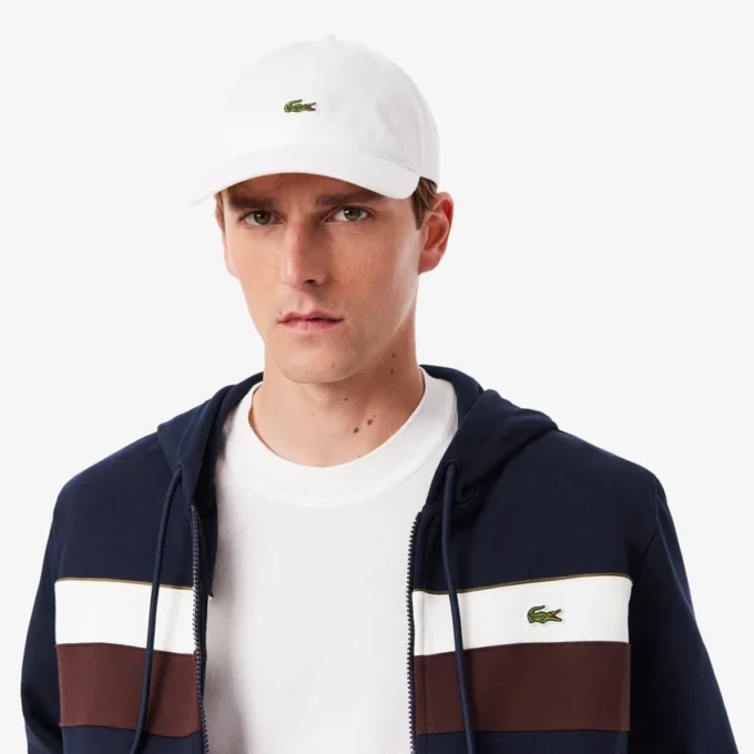 Sudadera con capucha y cremallera para hombre en bloques de color