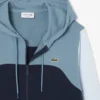 Sudadera con capucha y cremallera para hombre en bloques de color